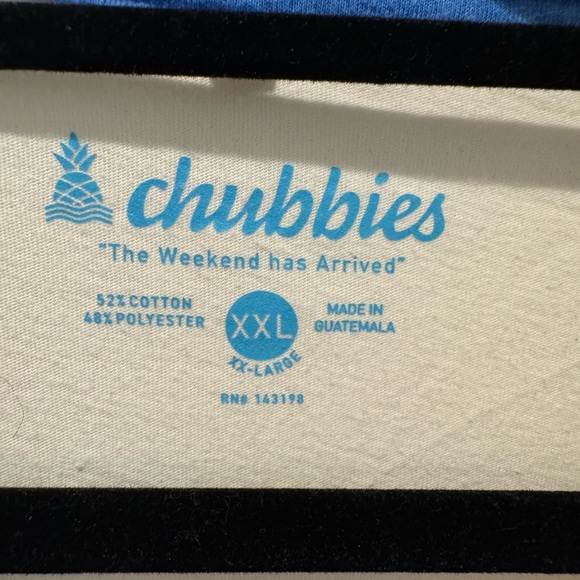 Chubbies Cream Neon Graphic Palm Tree T-Shirt Size XXL - Picture 6 of 11